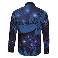 New Zealand Kea Bird Family Matching Short Sleeve Bodycon Dress and Hawaiian Shirt Maori Tattoo and Silver Fern Matariki Style