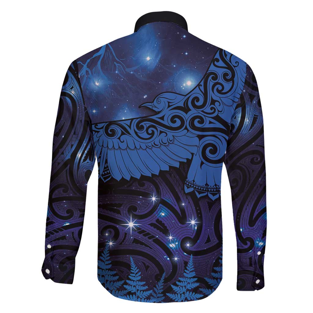 New Zealand Kea Bird Family Matching Summer Maxi Dress and Hawaiian Shirt Maori Tattoo and Silver Fern Matariki Style