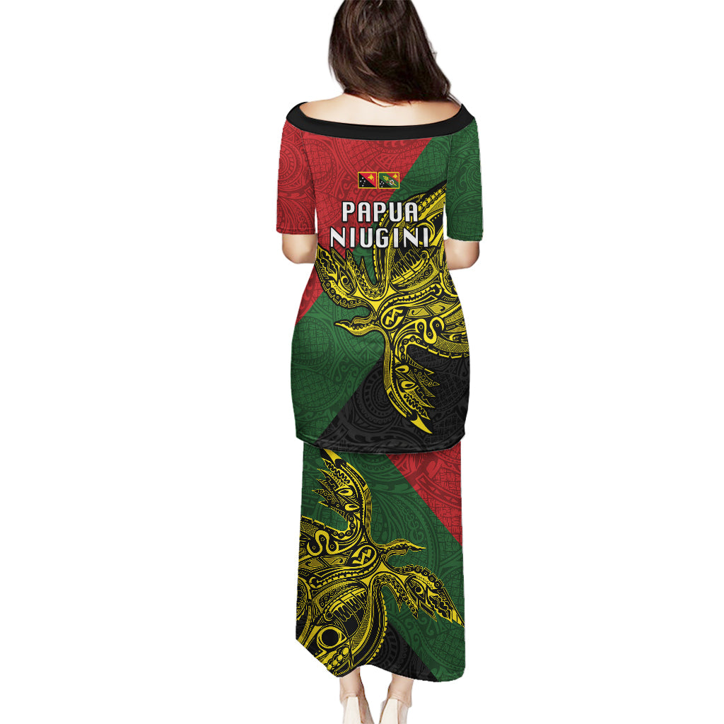 Papua New Guinea Chimbu Province Puletasi PNG Birds Of Paradise Polynesian Arty Style LT03 - Polynesian Pride