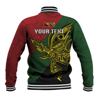 Custom Papua New Guinea Chimbu Province Baseball Jacket PNG Birds Of Paradise Polynesian Arty Style LT03 - Polynesian Pride