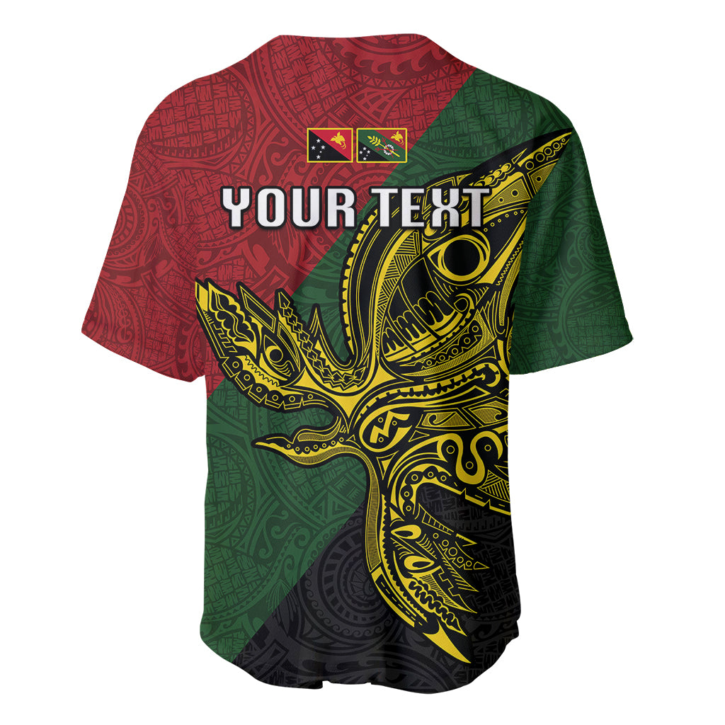 Custom Papua New Guinea Chimbu Province Baseball Jersey PNG Birds Of Paradise Polynesian Arty Style LT03 - Polynesian Pride