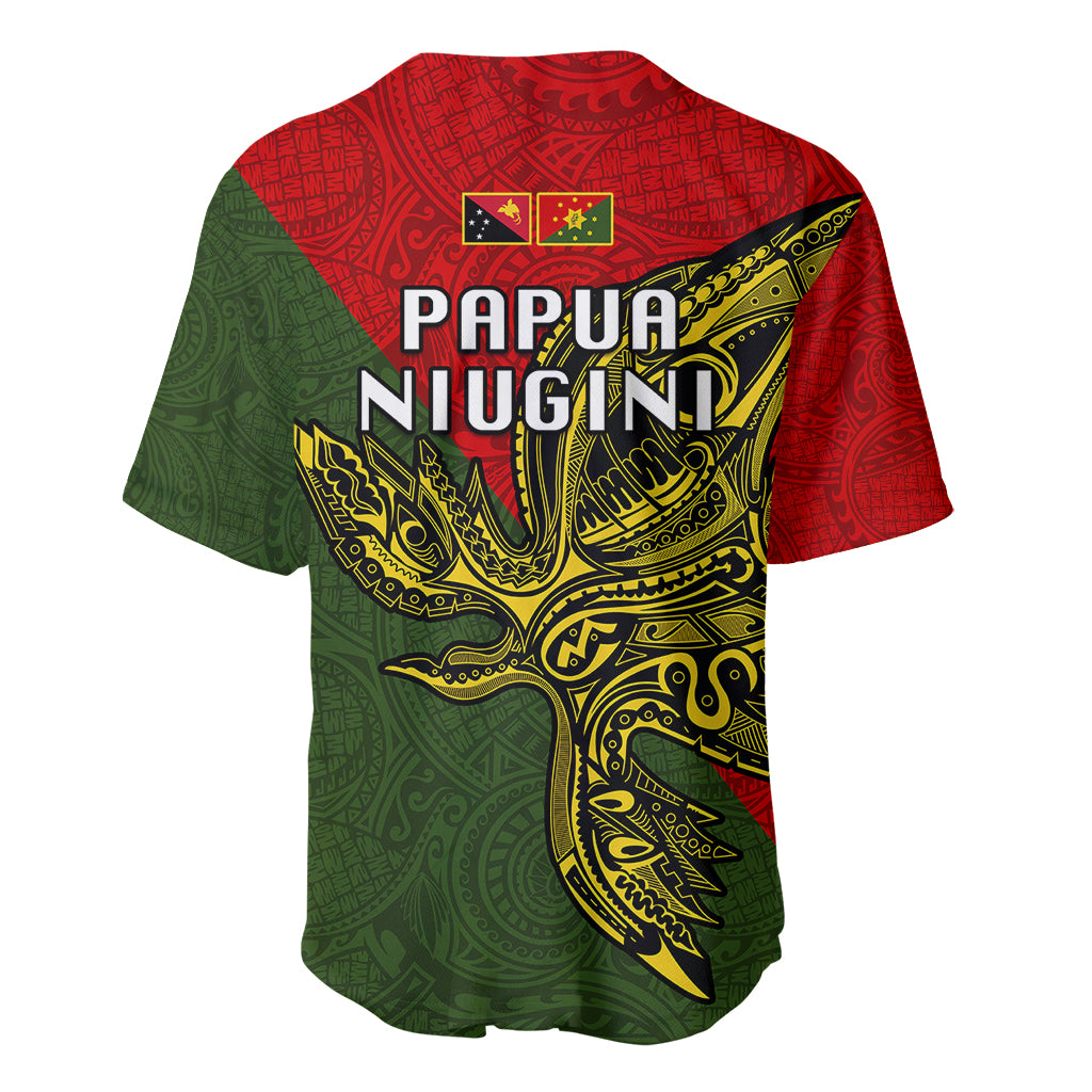 Papua New Guinea Eastern Highlands Province Baseball Jersey PNG Birds Of Paradise Polynesian Arty Style LT03 - Polynesian Pride