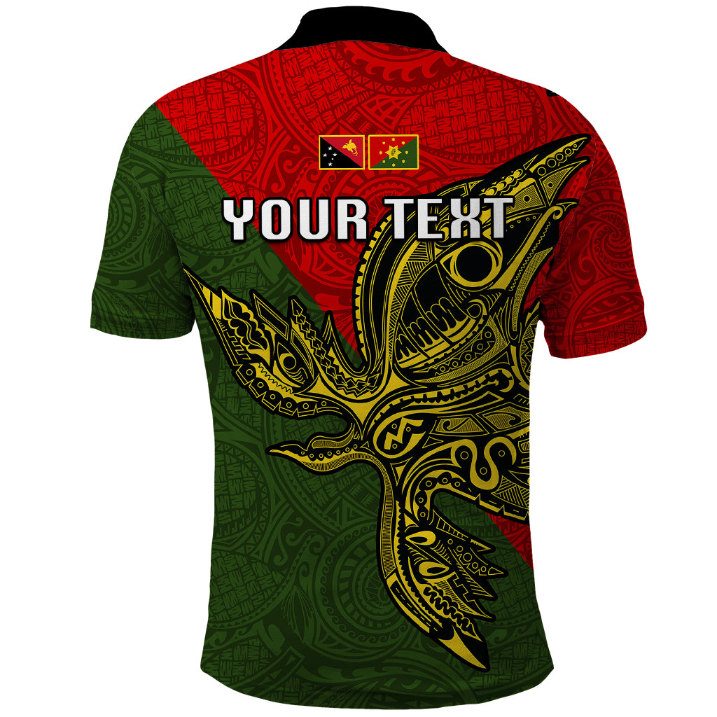Custom Papua New Guinea Eastern Highlands Province Polo Shirt PNG Birds Of Paradise Polynesian Arty Style LT03 - Polynesian Pride