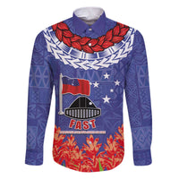 FAST Party Samoa Family Matching Puletasi and Hawaiian Shirt Ula Fala Teuila Polynesian Tapa Pattern