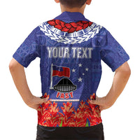 FAST Party Samoa Kid Hawaiian Shirt Ula Fala Teuila Polynesian Tapa Pattern
