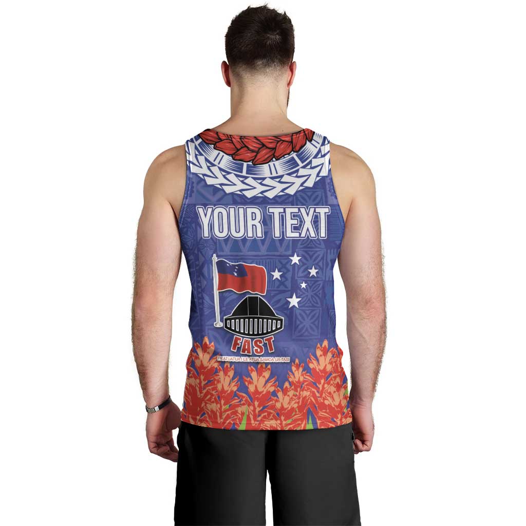 FAST Party Samoa Men Tank Top Ula Fala Teuila Polynesian Tapa Pattern