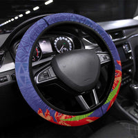 FAST Party Samoa Steering Wheel Cover Ula Fala Teuila Polynesian Tapa Pattern