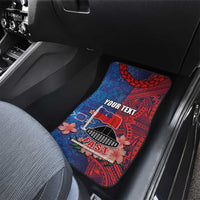 CHOGM FAST Samoa 2024 Car Mats Samoan Tapa Tribal and Ornament Pattern with Hibiscus