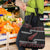 New Zealand Christmas Grocery Bag Meri Kirihimete Silver Fern Knit Style Red Color - Polynesian Pride
