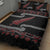 New Zealand Christmas Quilt Bed Set Meri Kirihimete Silver Fern Knit Style Red Color - Polynesian Pride