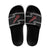 New Zealand Christmas Slide Sandals Meri Kirihimete Silver Fern Knit Style Red Color - Polynesian Pride