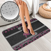 New Zealand Christmas Bathroom Set Meri Kirihimete Silver Fern Knit Style Pink Color - Polynesian Pride