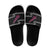 New Zealand Christmas Slide Sandals Meri Kirihimete Silver Fern Knit Style Pink Color - Polynesian Pride