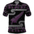 New Zealand Christmas Polo Shirt Meri Kirihimete Silver Fern Knit Style Purple Color - Polynesian Pride
