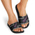 New Zealand Christmas Slide Sandals Meri Kirihimete Silver Fern Knit Style Purple Color - Polynesian Pride