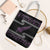 New Zealand Christmas Tote Bag Meri Kirihimete Silver Fern Knit Style Purple Color - Polynesian Pride