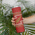 New Zealand Christmas Skinny Tumbler Meri Kirihimete Silver Fern Knit Style Green Color - Polynesian Pride