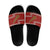 New Zealand Christmas Slide Sandals Meri Kirihimete Silver Fern Knit Style Green Color - Polynesian Pride