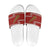New Zealand Christmas Slide Sandals Meri Kirihimete Silver Fern Knit Style Green Color - Polynesian Pride