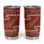 New Zealand Christmas Tumbler Cup Meri Kirihimete Silver Fern Knit Style Green Color - Polynesian Pride