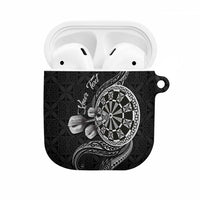 Personalised Niue Darts Masters AirPods Case Tribal Hiapo Dartboard - Polynesian Pride