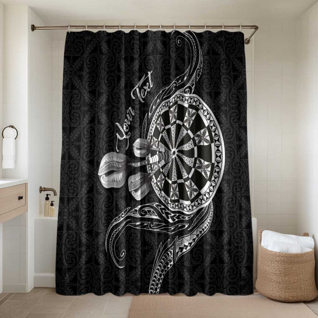 Personalised Niue Darts Masters Bathroom Set Tribal Hiapo Dartboard - Polynesian Pride