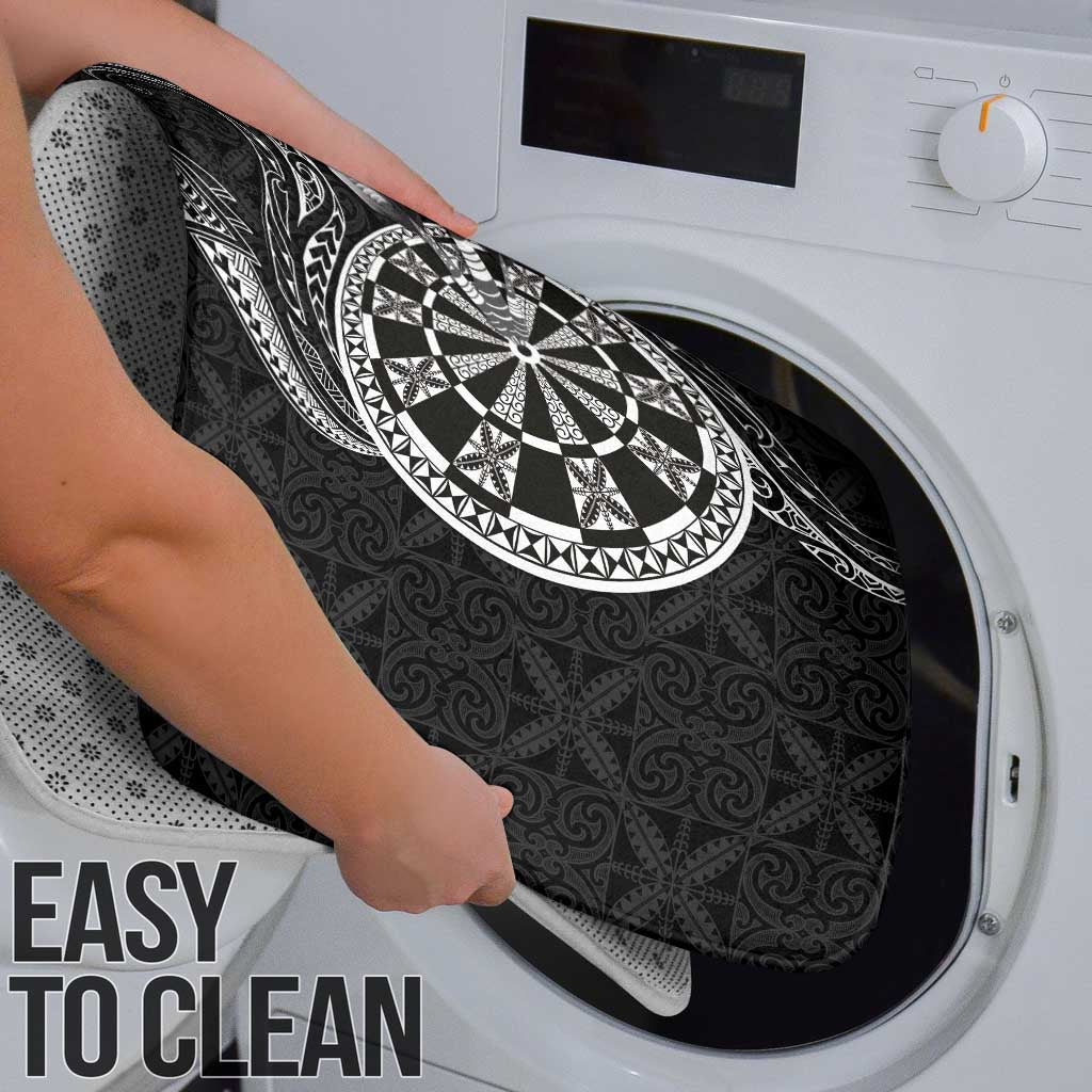 Personalised Niue Darts Masters Bathroom Set Tribal Hiapo Dartboard - Polynesian Pride