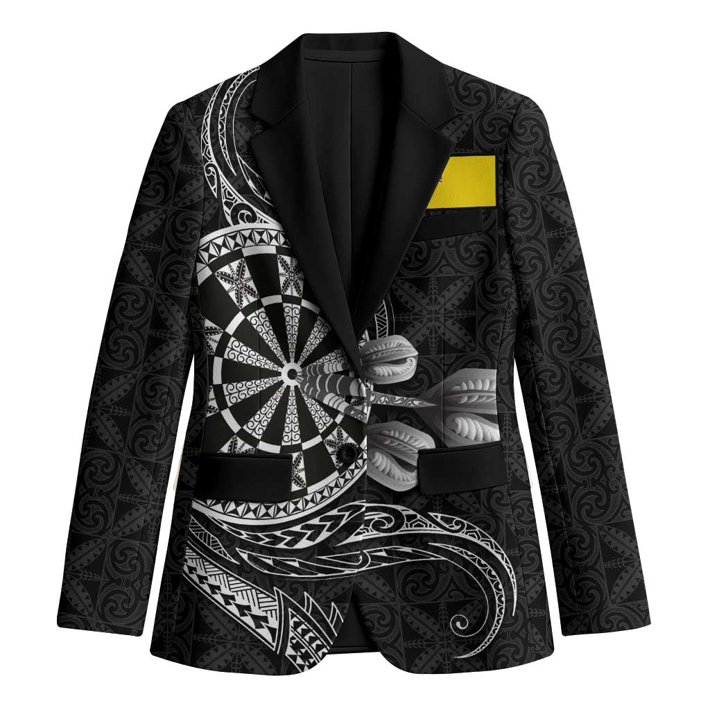 Personalised Niue Darts Masters Blazer Tribal Hiapo Dartboard - Polynesian Pride