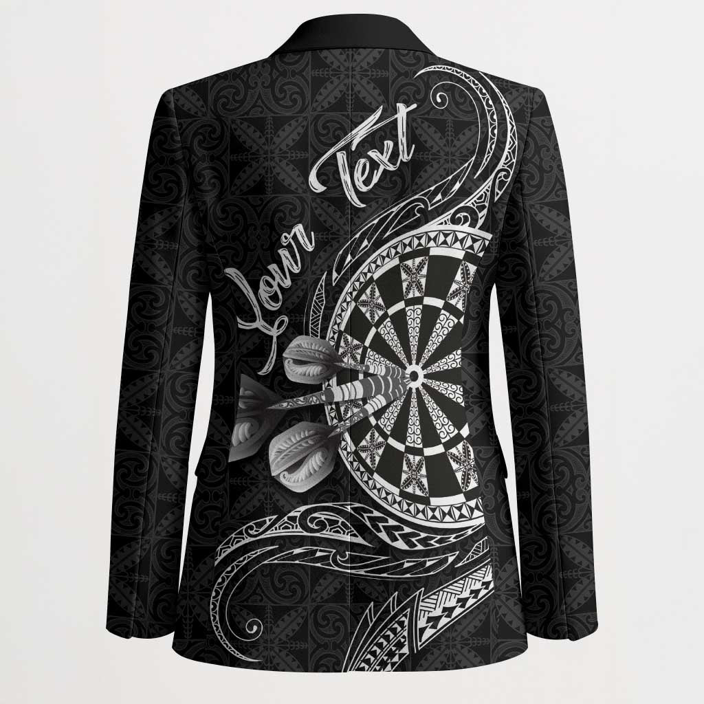 Personalised Niue Darts Masters Blazer Tribal Hiapo Dartboard - Polynesian Pride