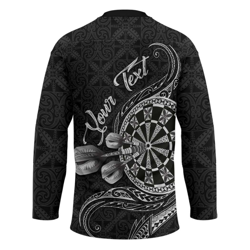 Personalised Niue Darts Masters Hockey Jersey Tribal Hiapo Dartboard - Polynesian Pride