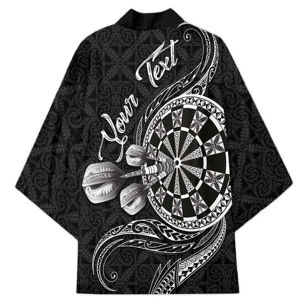 Personalised Niue Darts Masters Kimono Tribal Hiapo Dartboard - Polynesian Pride