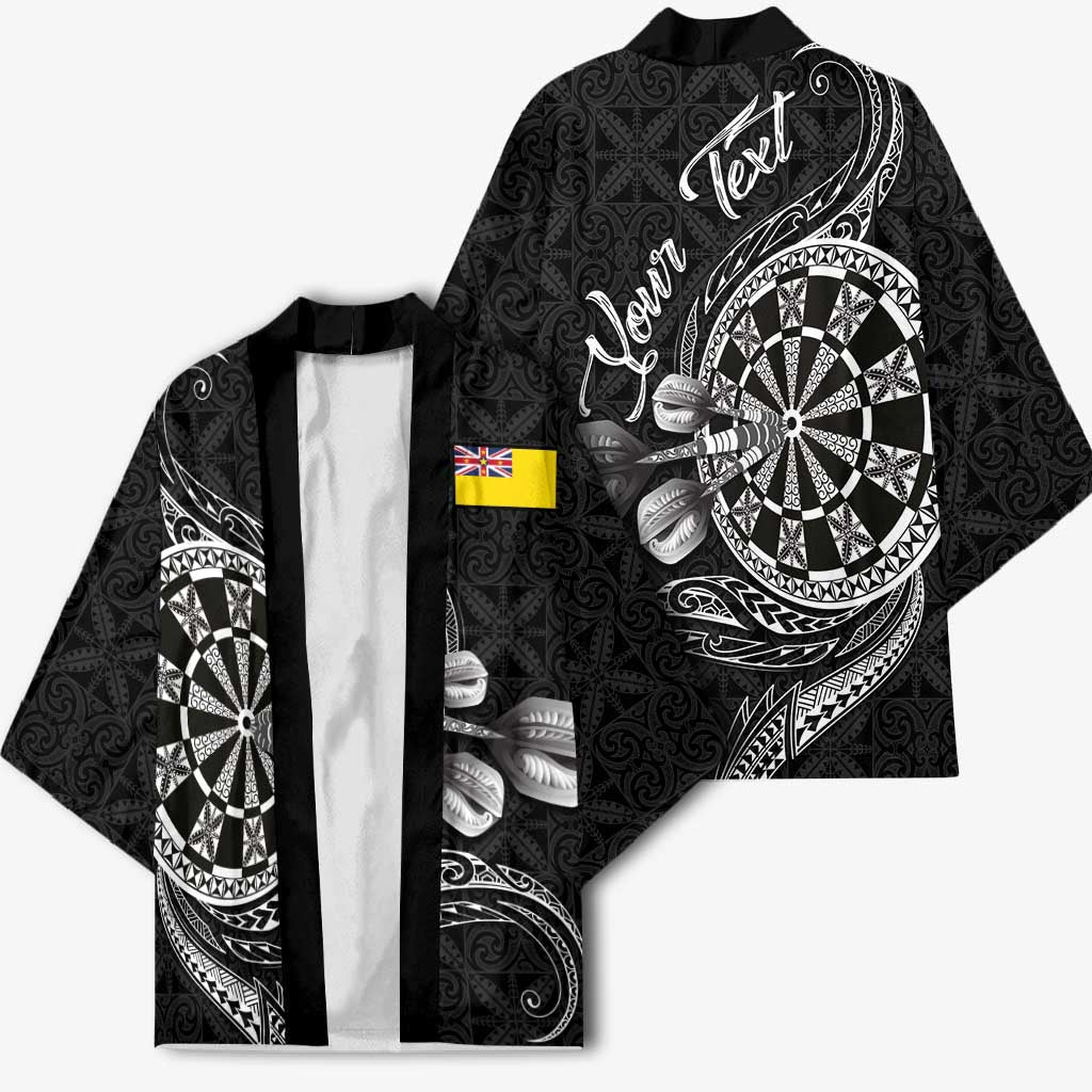 Personalised Niue Darts Masters Kimono Tribal Hiapo Dartboard - Polynesian Pride