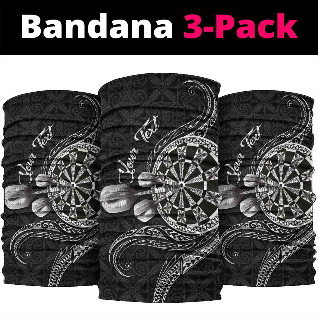 Personalised Niue Darts Masters Neck Gaiter Tribal Hiapo Dartboard - Polynesian Pride
