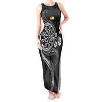 Personalised Niue Darts Masters Tank Maxi Dress Tribal Hiapo Dartboard - Polynesian Pride