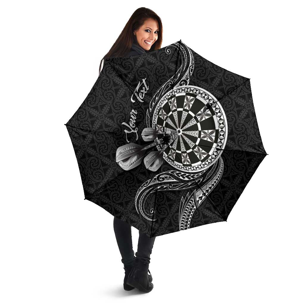 Personalised Niue Darts Masters Umbrella Tribal Hiapo Dartboard - Polynesian Pride