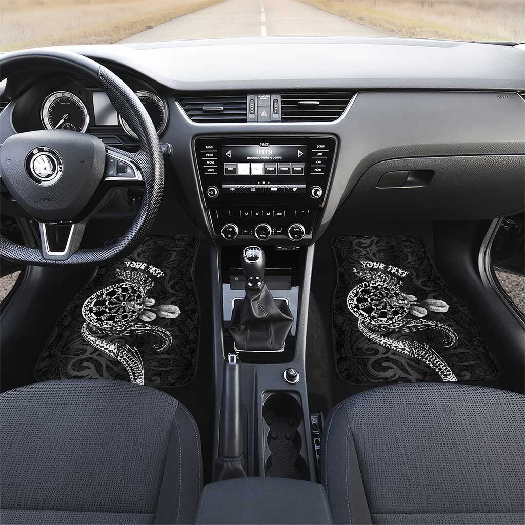 Personalised New Zealand Aotearoa Darts Masters Car Mats Tribal Silver Fern and Ta Moko Dartboard - Polynesian Pride