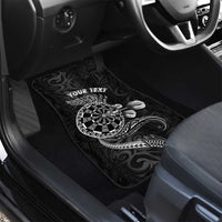 Personalised New Zealand Aotearoa Darts Masters Car Mats Tribal Silver Fern and Ta Moko Dartboard - Polynesian Pride