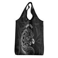 Personalised New Zealand Aotearoa Darts Masters Grocery Bag Tribal Silver Fern and Ta Moko Dartboard - Polynesian Pride