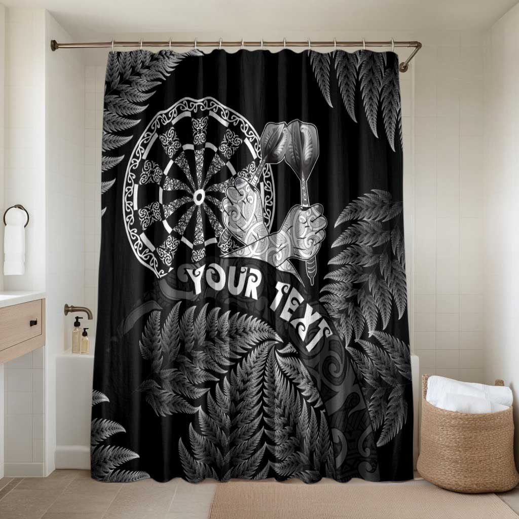 Personalised New Zealand Aotearoa Darts Masters Bathroom Set Silver Fern and Maori Spirit - Polynesian Pride