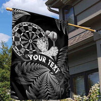 Personalised New Zealand Aotearoa Darts Masters Garden Flag Silver Fern and Maori Spirit - Polynesian Pride
