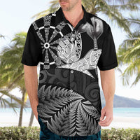 Personalised New Zealand Aotearoa Darts Masters Hawaiian Shirt Silver Fern and Maori Spirit - Polynesian Pride