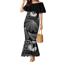 Personalised New Zealand Aotearoa Darts Masters Mermaid Dress Silver Fern and Maori Spirit - Polynesian Pride