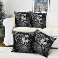 Personalised New Zealand Aotearoa Darts Masters Pillow Cover Silver Fern and Maori Spirit - Polynesian Pride