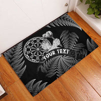 Personalised New Zealand Aotearoa Darts Masters Rubber Doormat Silver Fern and Maori Spirit - Polynesian Pride