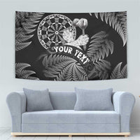 Personalised New Zealand Aotearoa Darts Masters Tapestry Silver Fern and Maori Spirit - Polynesian Pride