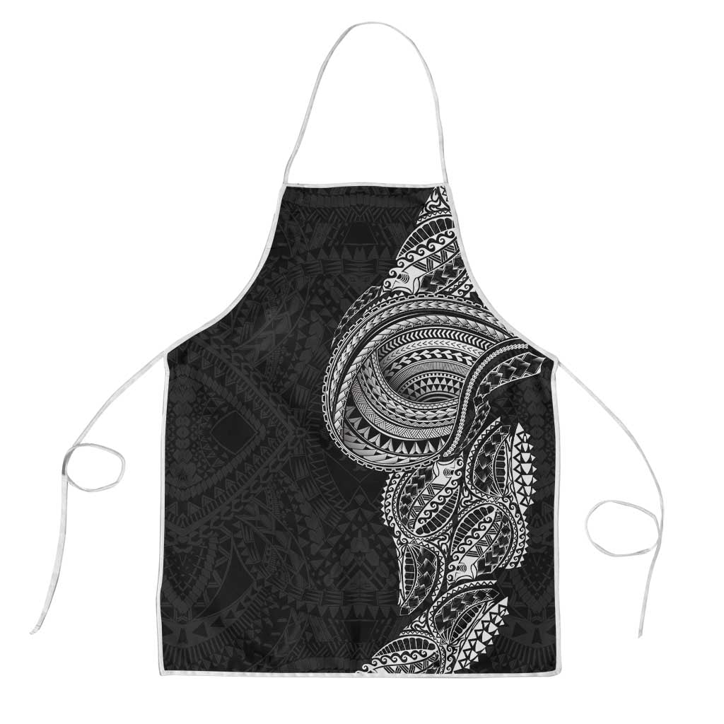 Traditional Polynesian Art Tattoos Apron Black Color - Polynesian Pride