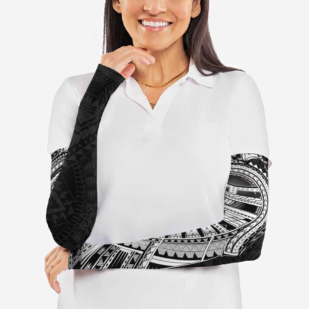 Traditional Polynesian Art Tattoos Arm Sleeves Black Color - Polynesian Pride