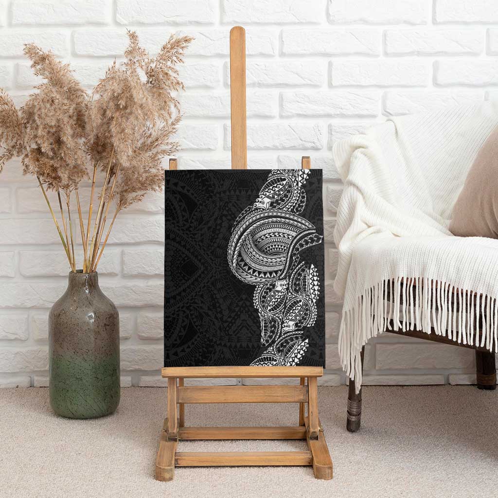 Traditional Polynesian Art Tattoos Canvas Wall Art Black Color - Polynesian Pride