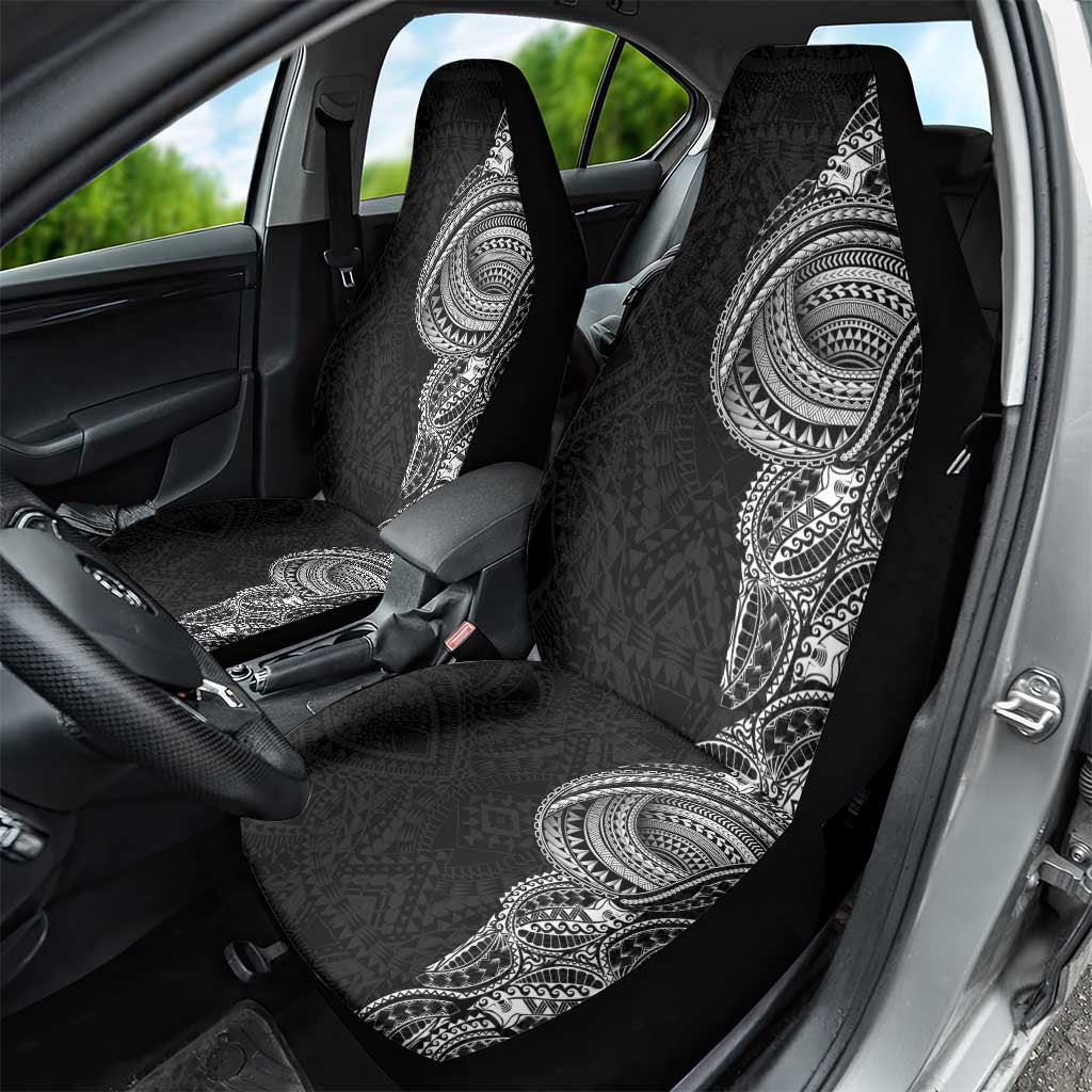 Traditional Polynesian Art Tattoos Car Seat Cover Black Color - Polynesian Pride