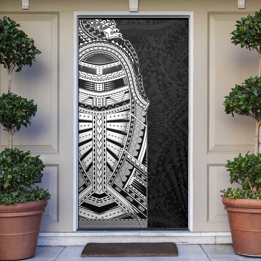Traditional Polynesian Art Tattoos Door Cover Black Color - Polynesian Pride